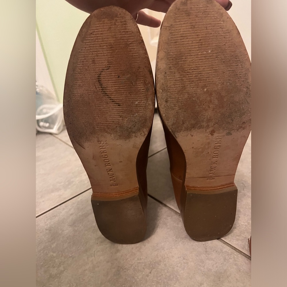 Jack Rogers Tan Harper Riding Boots Size 9.5 - Picture 3 of 16